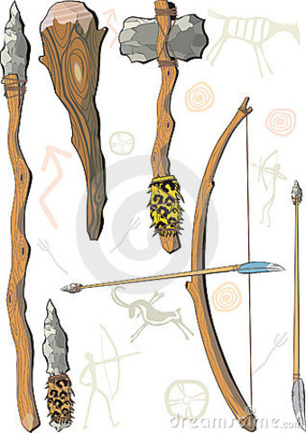 Prehistoric weapons.