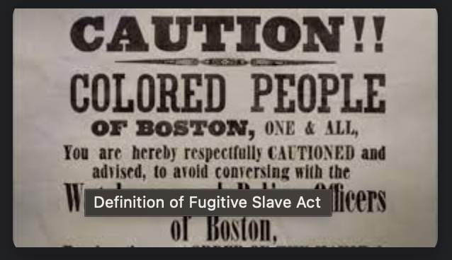 Fugitive Slave Law