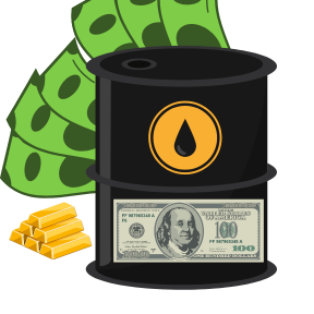 Dolar Oro a Dolar Petroleo