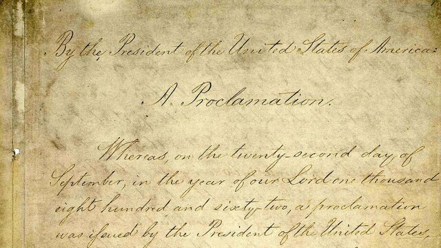 The Emancipation Proclamation