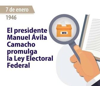 Fue aprobada una nueva ley electoral: existencia de los partidos políticos; la formación del Consejo del Padrón Electoral, y la creación de la Comisión Federal de Vigilancia Electoral.