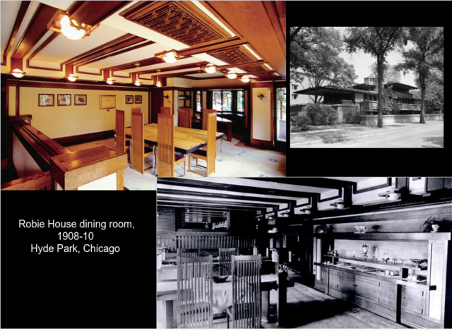 Robie House dining roon