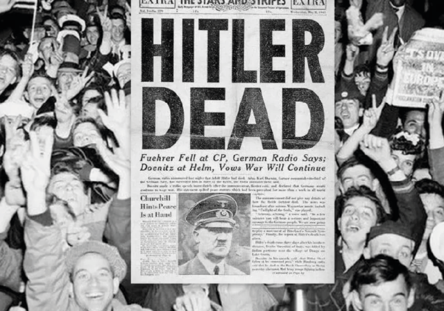 Adolf Hitler se suicida en Berlín