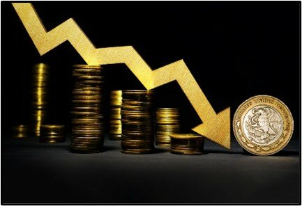 Devaluación de la moneda mexicana.