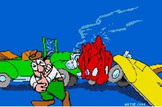 Segundo accidente....en carro