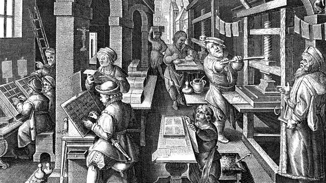 The invention of the printing press