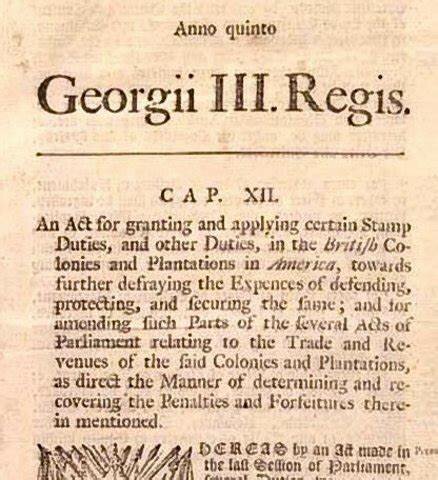 Passage of the Stamp Act