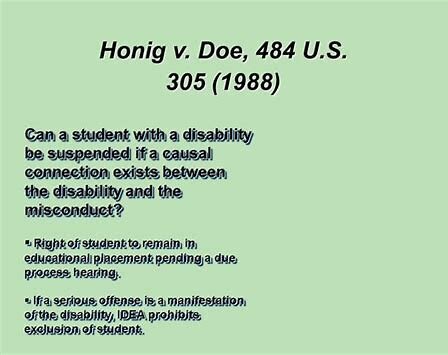 Honig v. Doe.