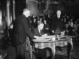 Brussels Pact organized to protect Europe from communism