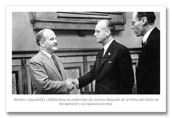 Pacto Molotov-Ribbentrop, o Pacto de no agresión germano-ruso