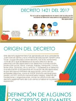 Decreto 1421 de 2015.