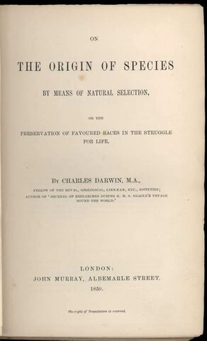 Theory of Evolution by Natural Selection