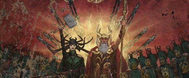 Odin y Hela