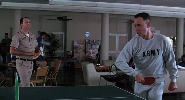 Forrest discovers Ping-Pong