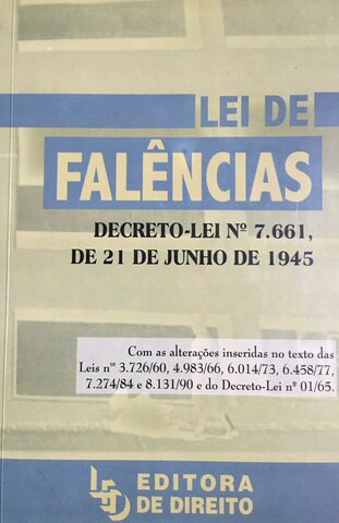 Brasil - 1º Lei de Falências