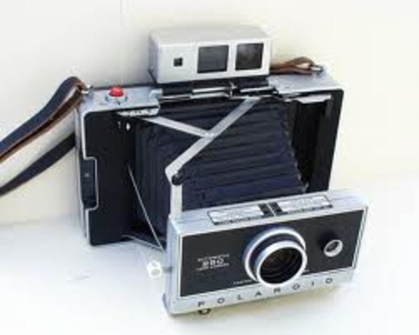 Polaroid camera.