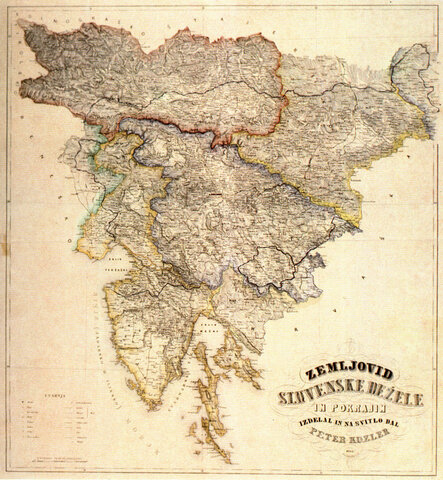 Izid Kozlerjvega zemljevida slovenskih dežel in pokrajin