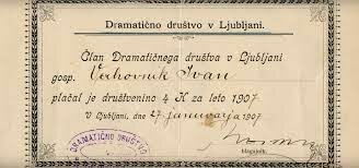Nastanek Dramatičnega društva v Ljubljani