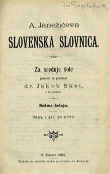 Izide Janežičeva slovnica