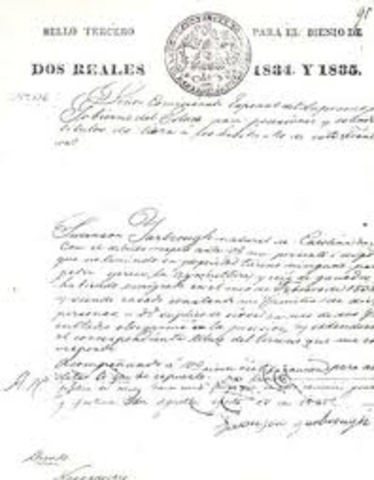 Stephen Austin meets with Mexican President Santa Anna