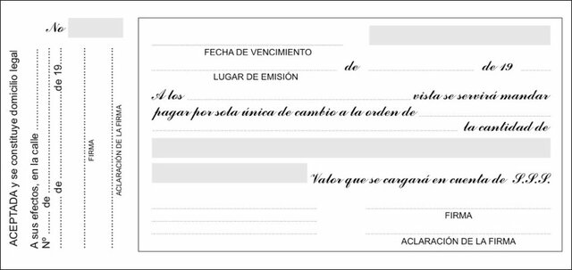 Regimen de Letras de Cambio y Pagarés