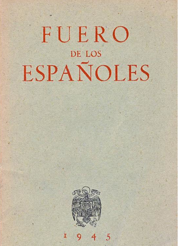 FUERO DE LOS ESPAÑOLES