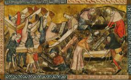 la peste negra asola europa.hay diversos brotes a lo largo de todo la edad media y moderna