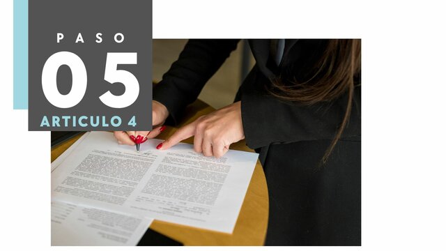 PASO 5 INSCRIPCION DEL CONTRATO DE TRANSFERENCIA DE FONDO DE COMERCIO