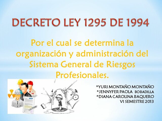 Decreto 1295 de 1994