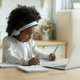Little girl elearning