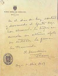 Últim comunicat de guerra