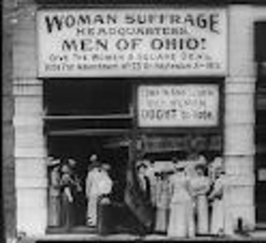 National Womens Sufferage Association is formed