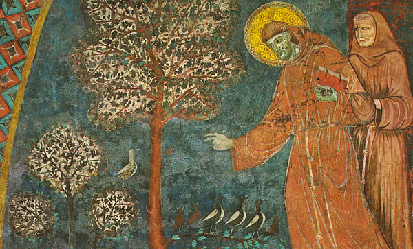 Franciscus sticht de minderbroeders