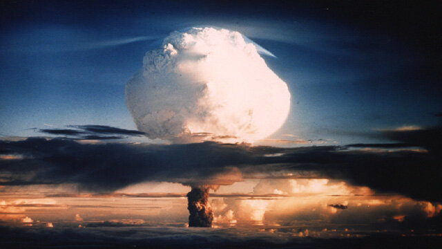 U.S. tests 1st hydrogen bomb