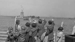 When immigrants came to the USA and saw the statue of liberty