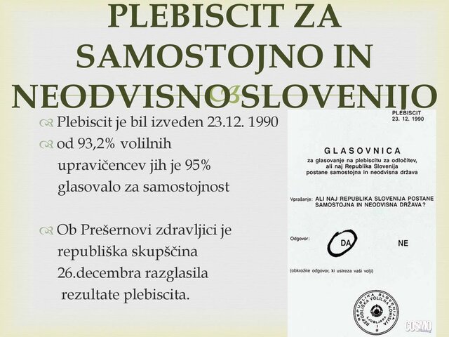 Plebiscit o osamosvojitvi