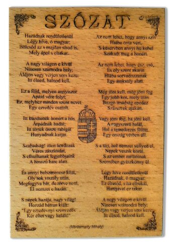 Vörösmarty befejezi a Szózatot