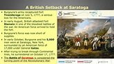 Campaign of 1777 & Battle of Saratoga: Britsh Setback