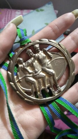 Ganó medalla de oro, carrera atlética