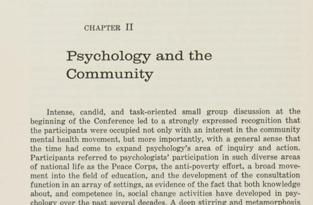 Psicología Comunitaria