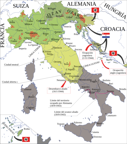 Invasión de Italia por el sur