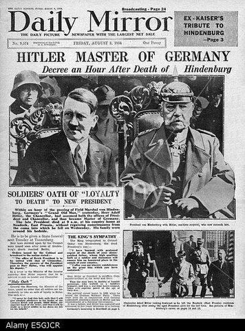 Adolf Hitler, proclaimed “Führer”