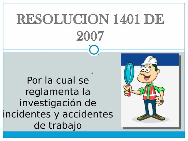 Resolucion 1401 de 2007