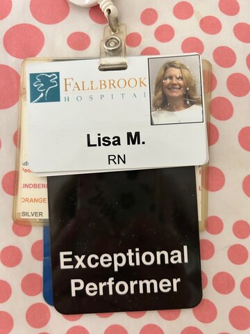 My 1st real RN job at Fallbrook Hospital