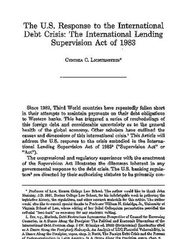 International Lending Supervision Act of 1983