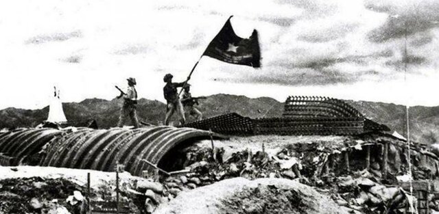 Derrota francesa de Indochina y creación de 4 estados: Vietnam del Norte, Vietnam del Sur, Laos y Camboya