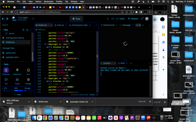 changed some of the code to work with minutes instead of inputs