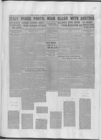 Italy Declares War On Austria-Hungary