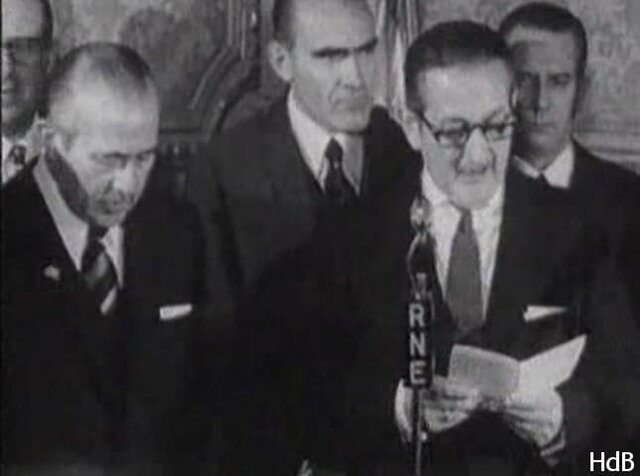 Nuevo gobierno presidido por Carlos Arias Navarro