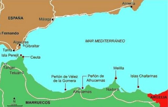 la conquista de Melilla en el norte de África y de las Islas